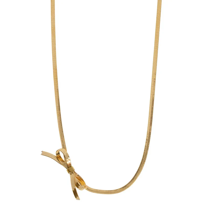 Juliette - Collier Chaîne Serpent Noeud Acier Inoxydable