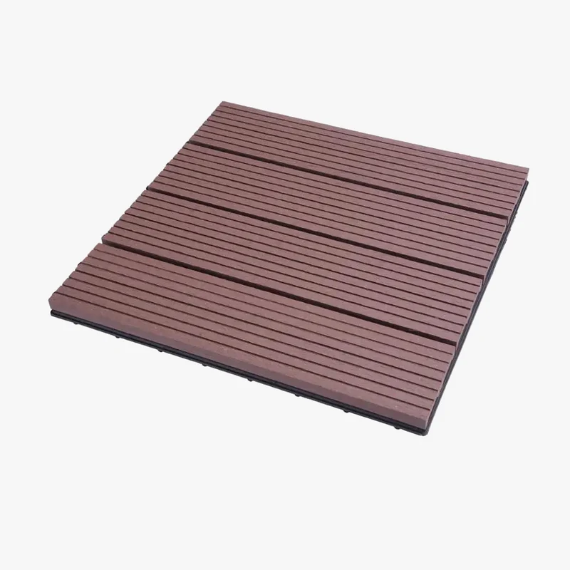 Dalles terrasse composite effet bois clipsables 30x30