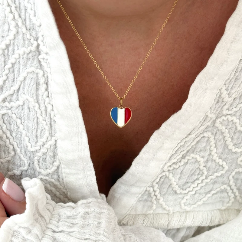 Collier "France" acier