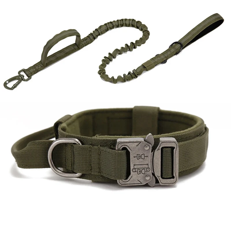 Collier de Dressage Tactique pour Chien – Nylon Réfléchissant et Résistant