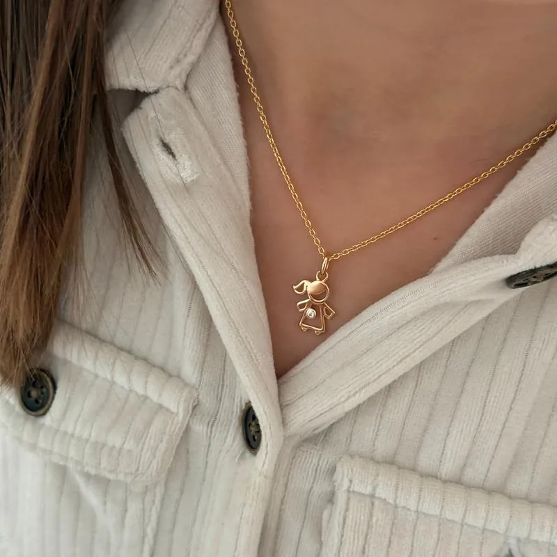 Collier "Léa" enfant plaqué or