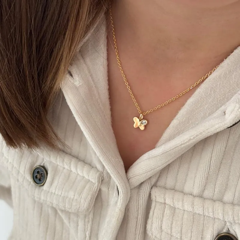 Collier "Papillon" enfant plaqué or