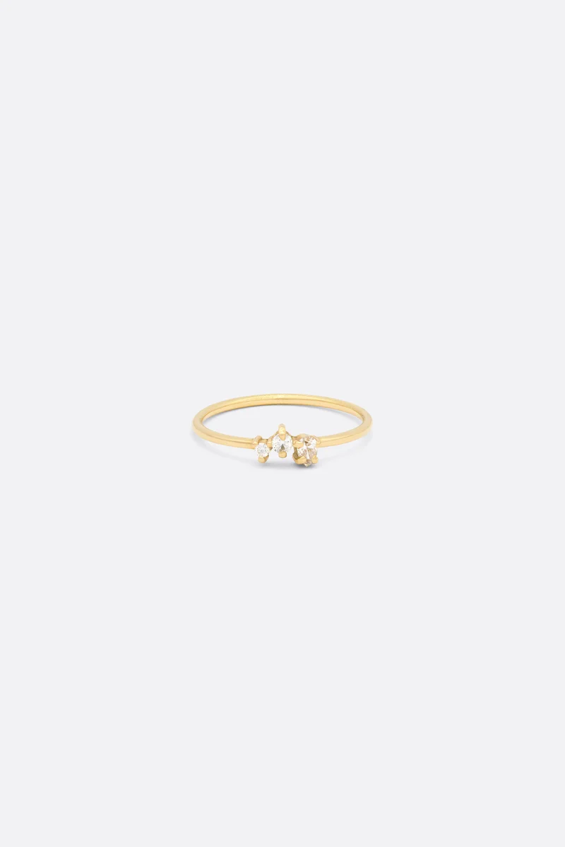 BAGUE LISE DIAMANTS
