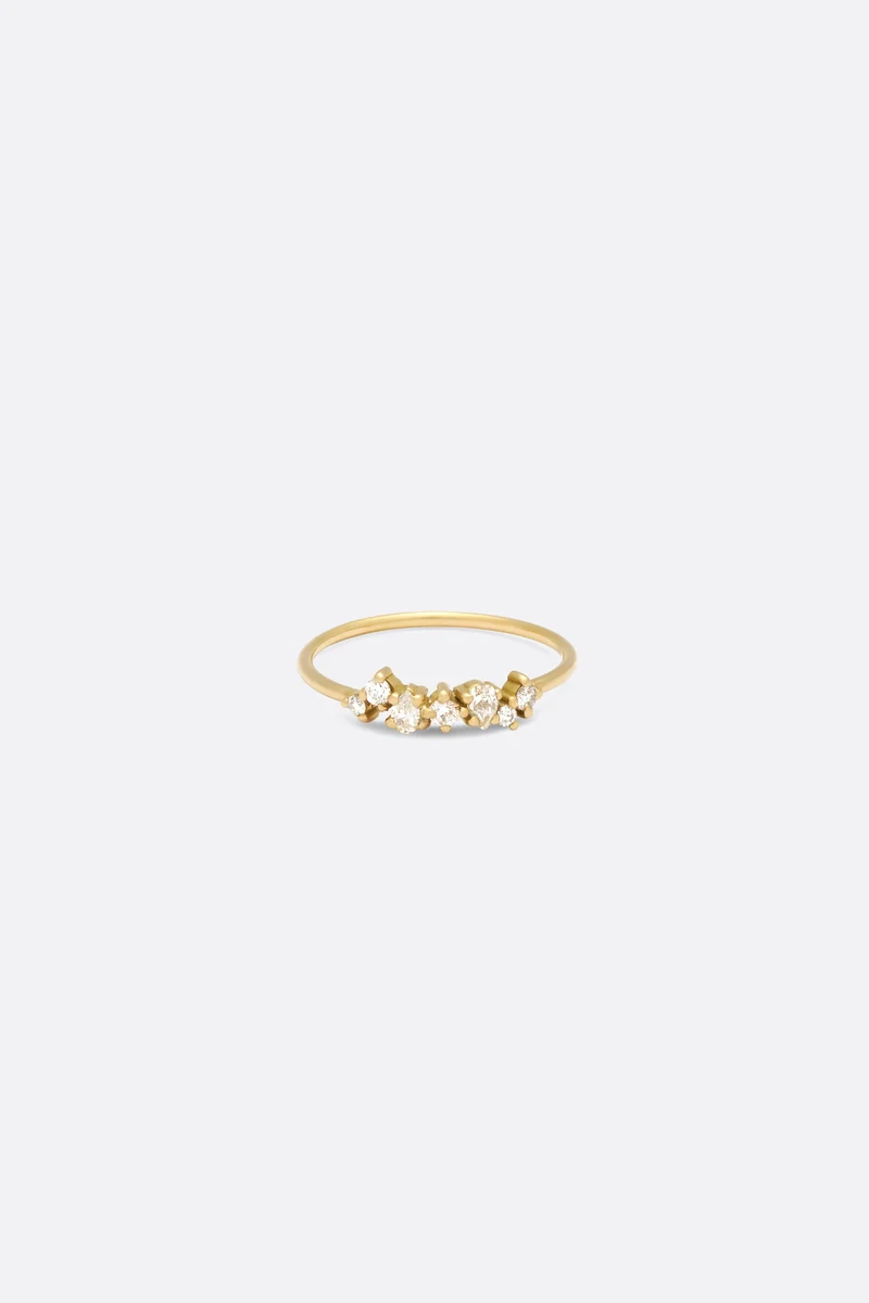 BAGUE ROSE DIAMANTS