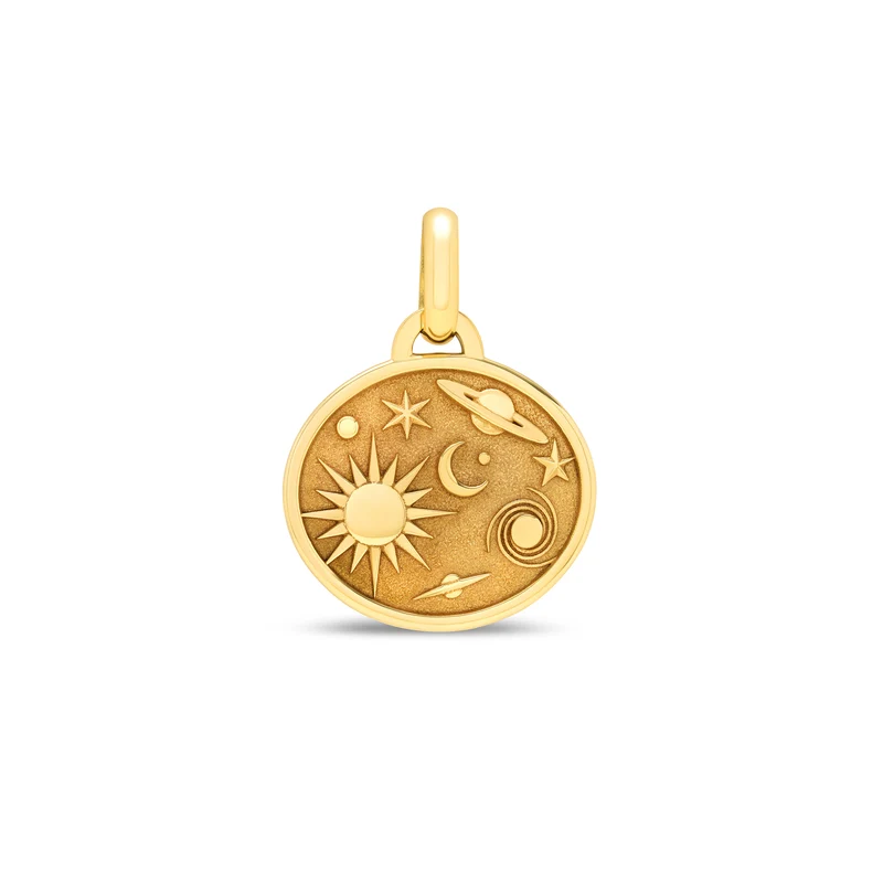 Médaille astres médium en or