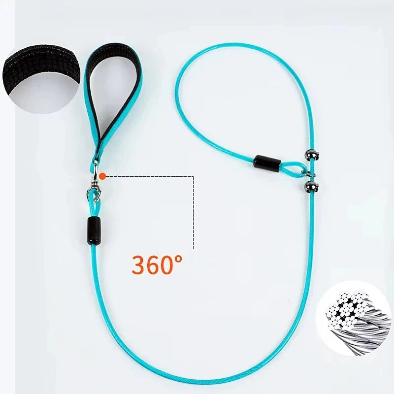 Laisse Lasso P pour Chien – Acier Tressé & Poignée Confortable