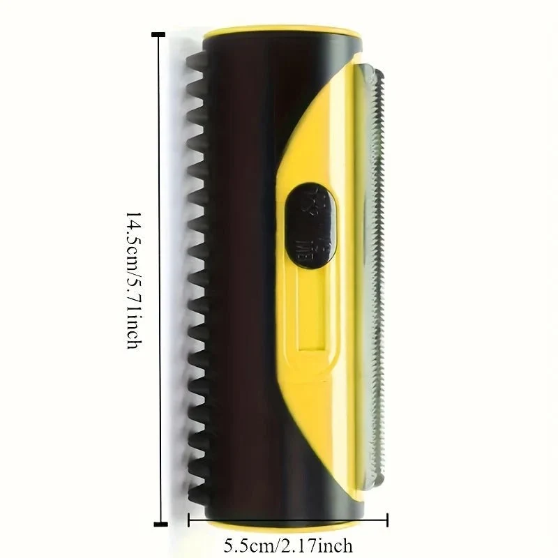 Brosse pour chien 2-en-1 – Poils Fins & Bouton Autonettoyant