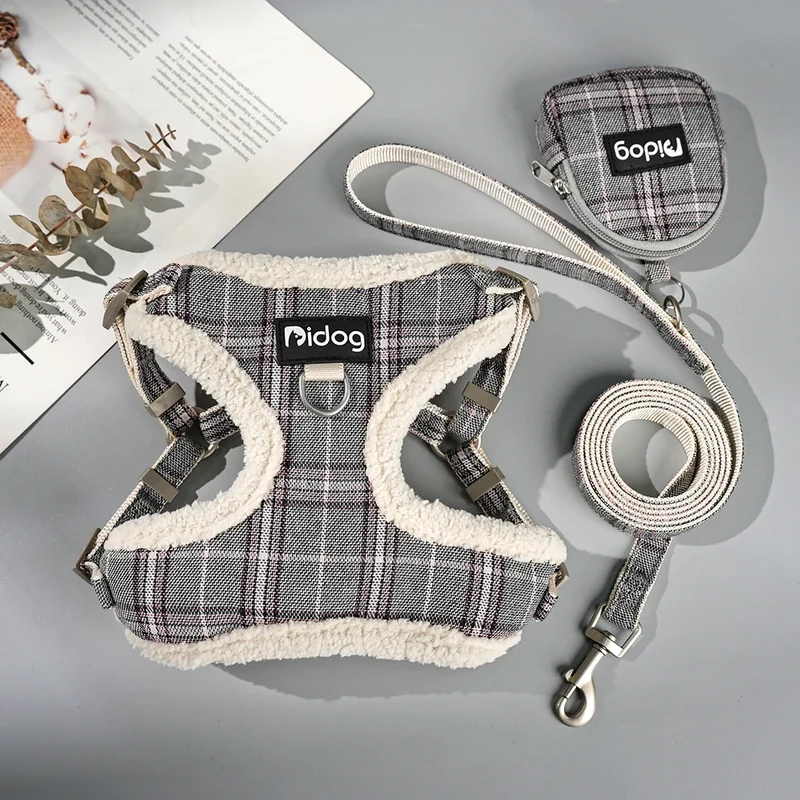 Ensemble harnais laisse et sac à crottes pour chien