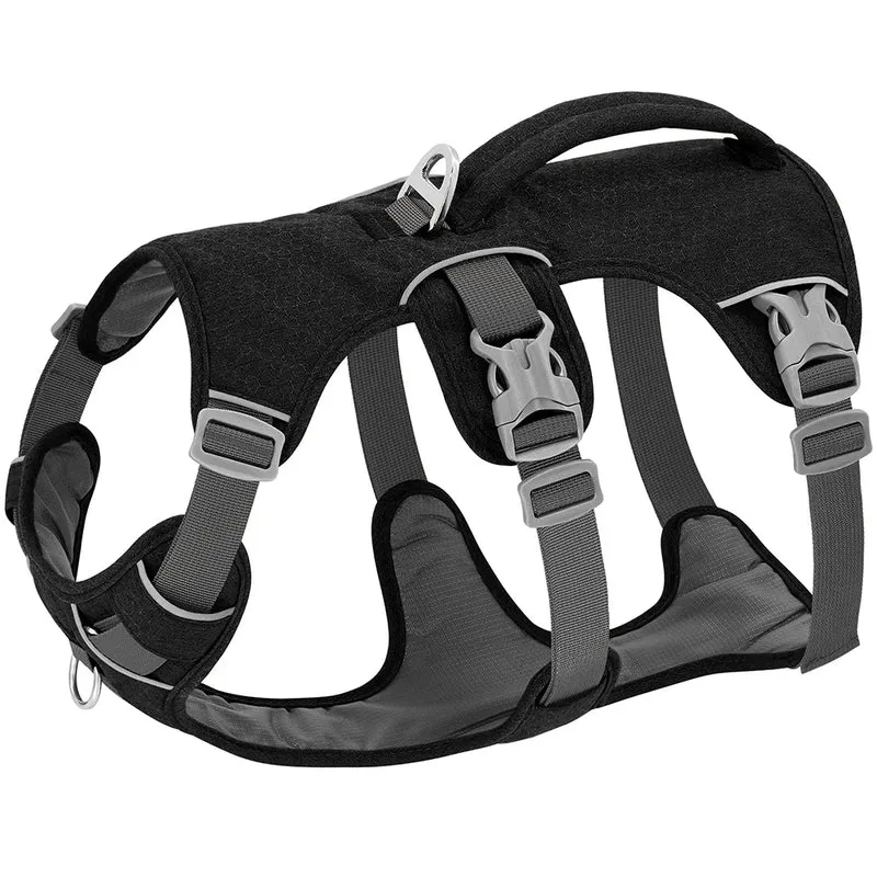 Harnais anti-fugue pour chien en nylon réfléchissant et ajustable