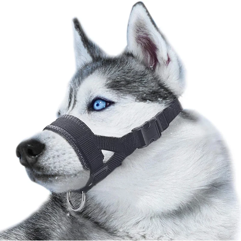Muselière en nylon pour chien ajustable et respirante