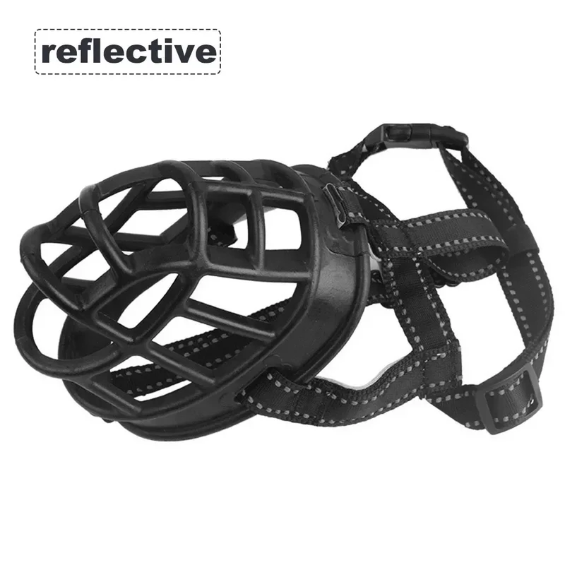 Muselière Réfléchissante panier pour chien souple et respirante