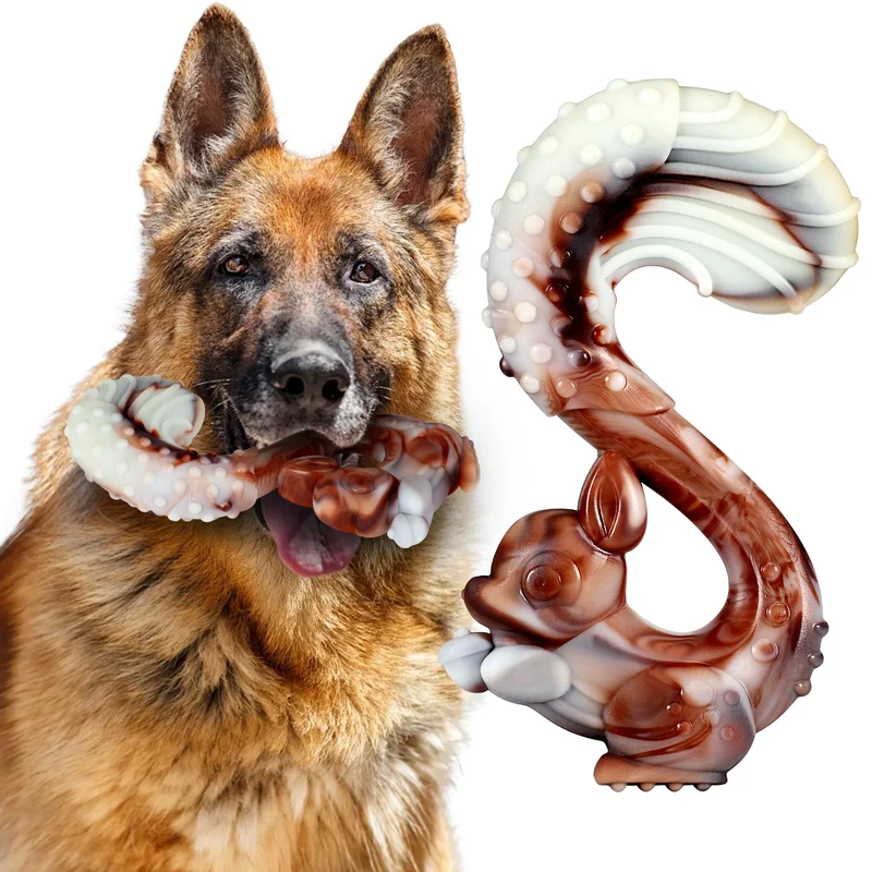 Jouet pour chien indestructible - Résistant, saveur bœuf