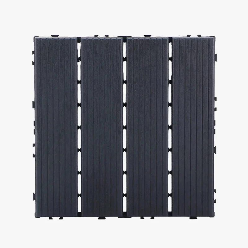 Dalles sol clipsables plastique 30x30 pour terrasse balcon