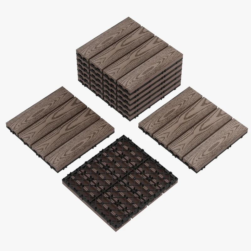 Dalles terrasse clipsables 30x30 cm intérieur extérieur