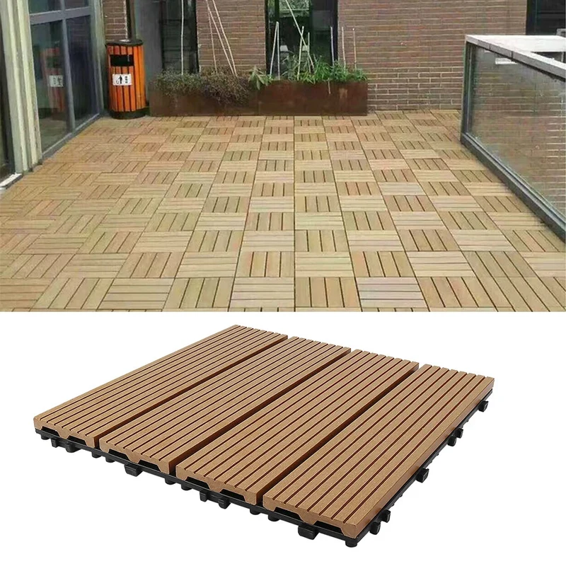 Dalles terrasse composite clipsables extérieur lot 11