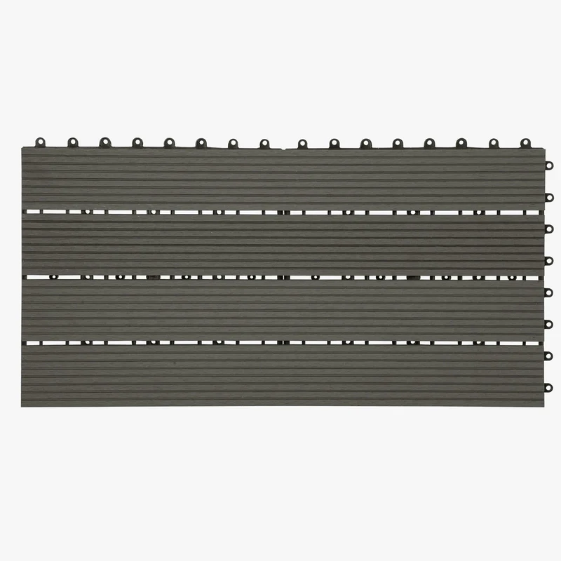 Lames de terrasse wpc clipsables 30x60 1m2