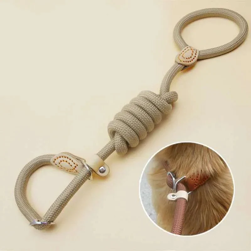 Laisse Lasso pour Chien - En Corde de Nylon, Coulissante et Ajustable