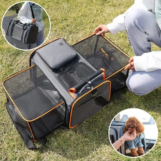 Sac à dos de transport pour chien < 5 kg – style sac de sport respirant et sécurisé
