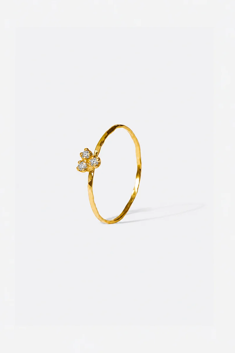 ANNEAU OLYMPE SERTIS TROIS DIAMANTS