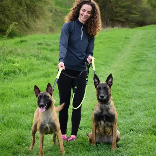 Double laisse pour chien | Anti-Emmêlement