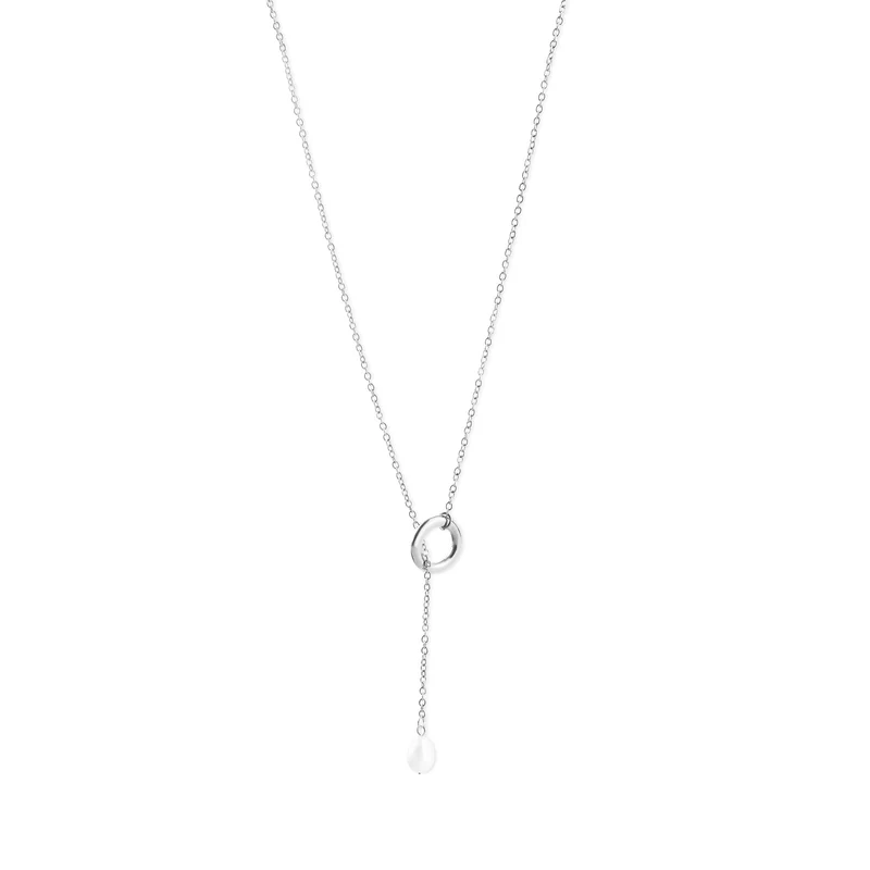 Boel - Collier Lasso Perle Acier Inoxydable