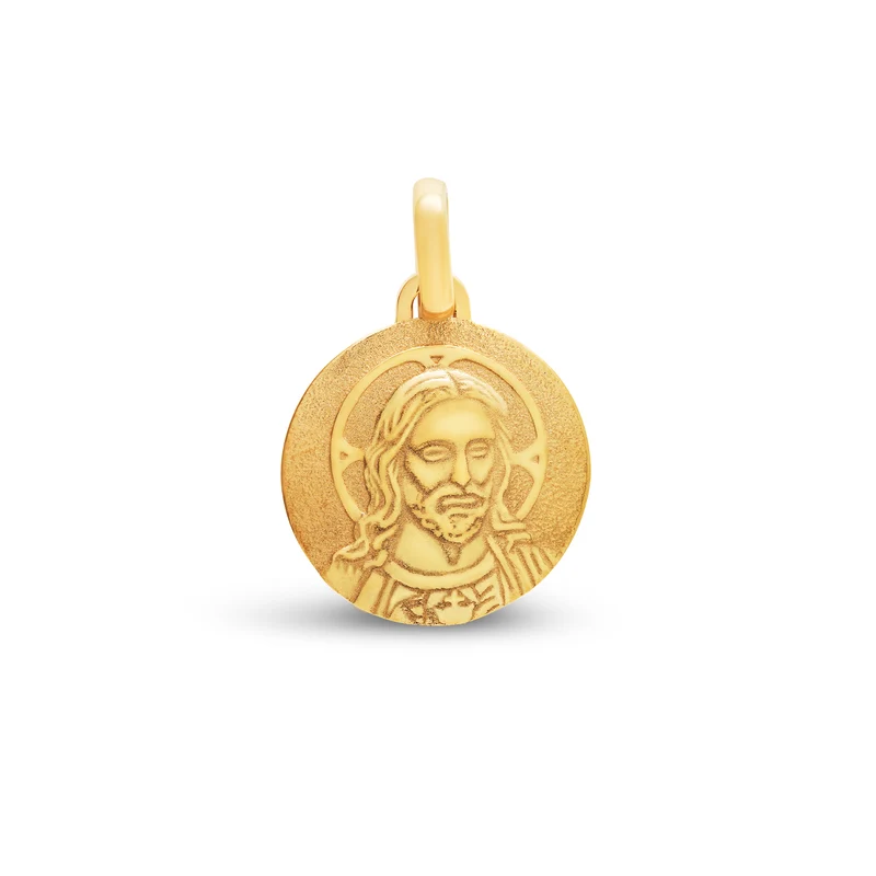 Médaille christ médium en or