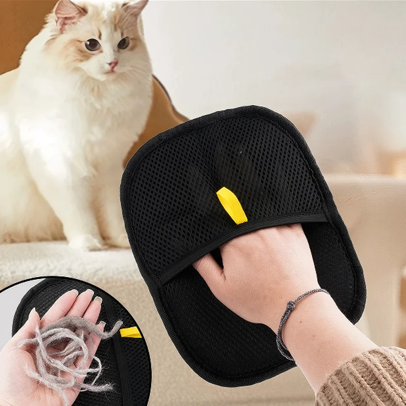 Gants anti-poils pour chien et chat – Toilettage, nettoyage et anti-poils efficace