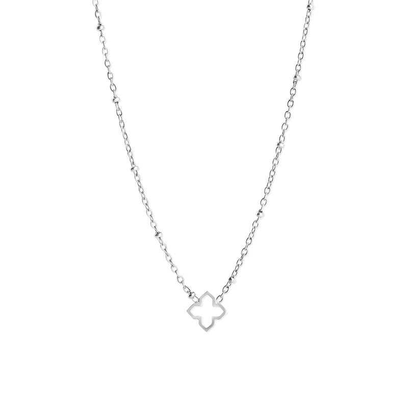 Elfrida - Collier Trèfle Acier Inoxydable