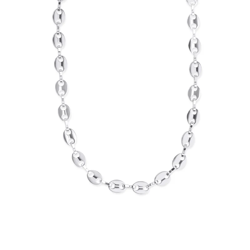 Amie - Collier chaîne à maillons en acier inoxydable
