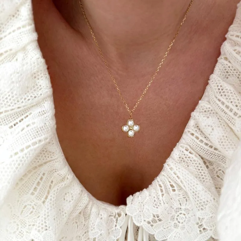 Collier "Leane" acier