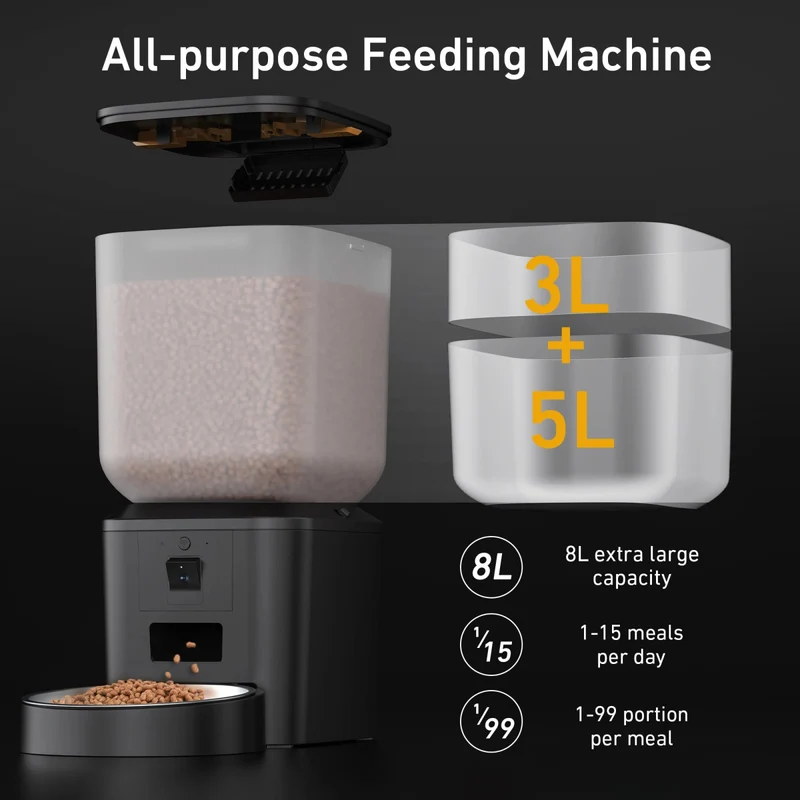Distributeur de croquettes pour chien - Connecté WiFi avec caméra HD SmartBowl™