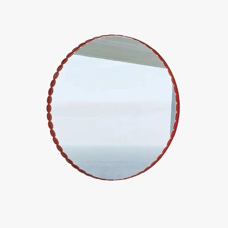 miroirs décoratifs rétro nordiques ronds personnalisés pour décoration intérieure