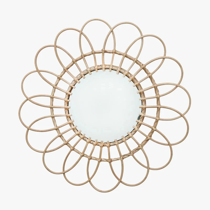 miroirs décoratifs ronds en macramé pour un style nordique