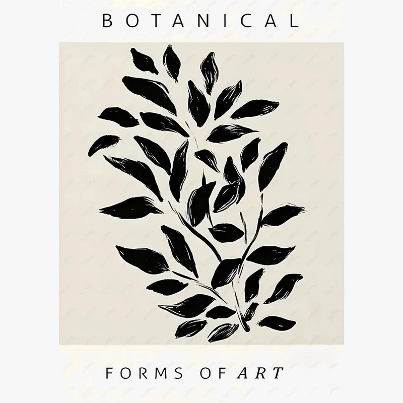 affiche murale abstraite bohème autocollante étanche pour décoration esthétique