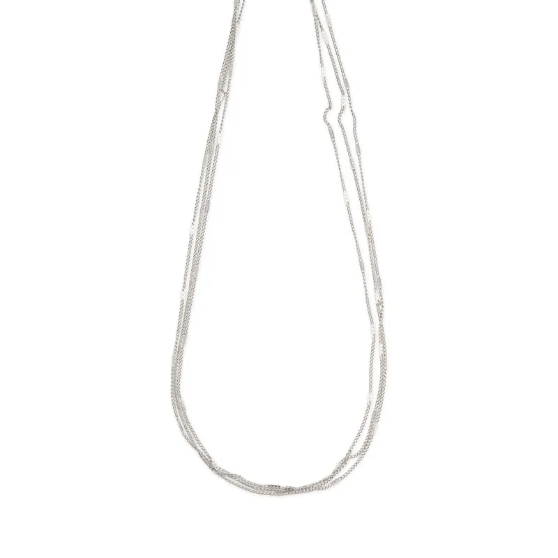 Mika - Collier Multi Chaînes en Acier Inoxydable