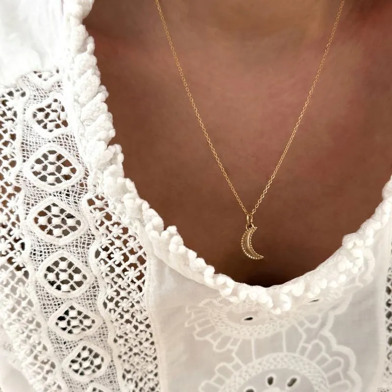Collier "Lunis" plaqué or