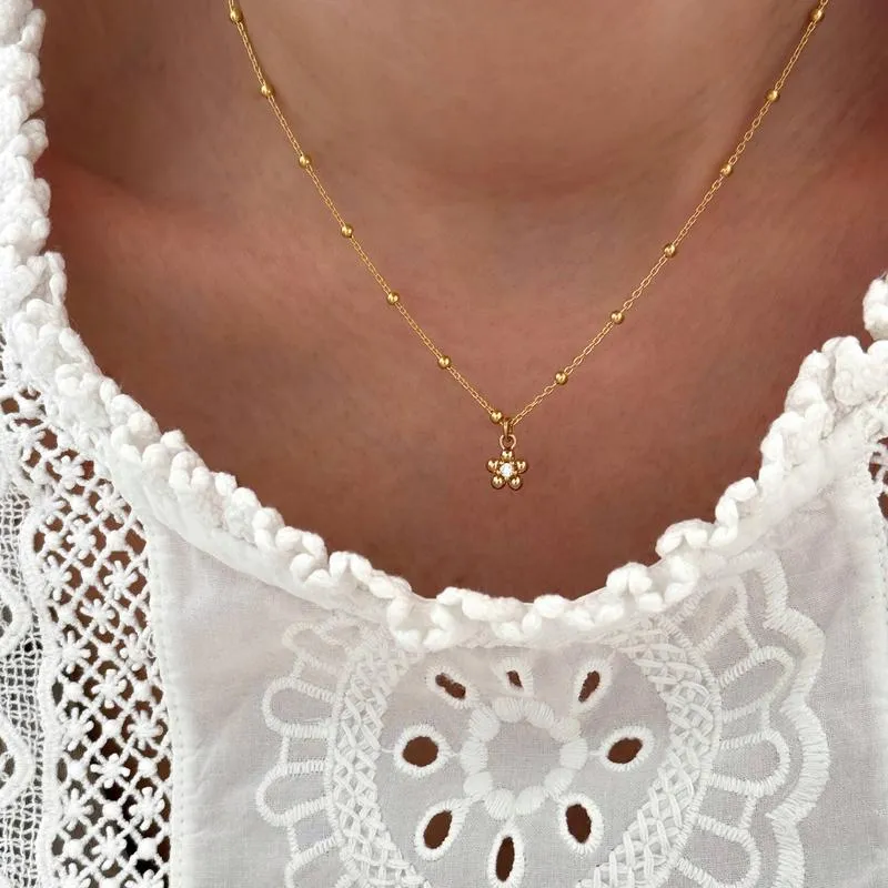 Collier "Eva" plaqué or