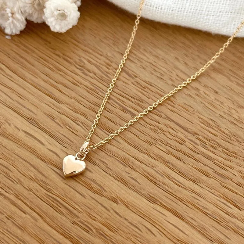 Collier "Cœur" enfant plaqué or