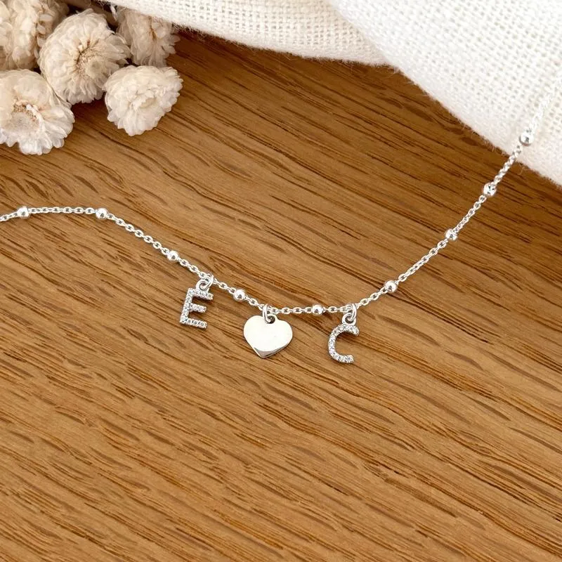 Collier "Luce" coeur argent