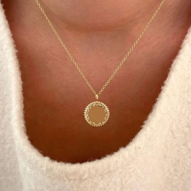Collier "Poeme" plaqué or
