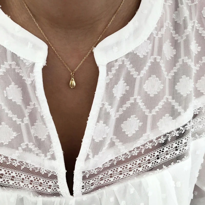 Collier "Coquillage" plaqué or