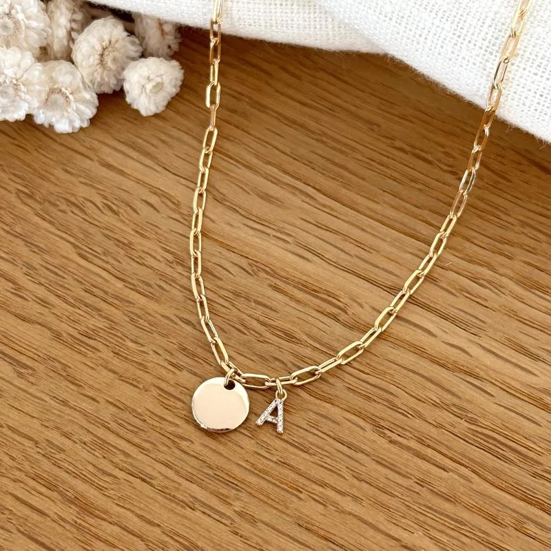 Collier "Emy" plaqué or