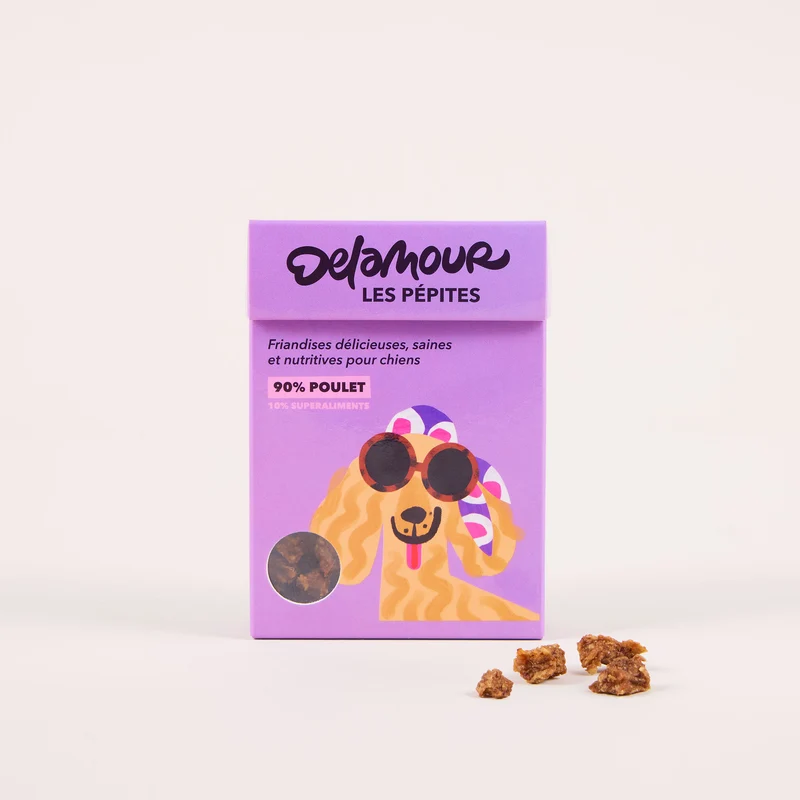 Pépites de friandises pour chien Delamour Paris