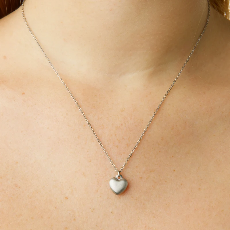 Bellamy - Collier Cœur Acier Inoxydable