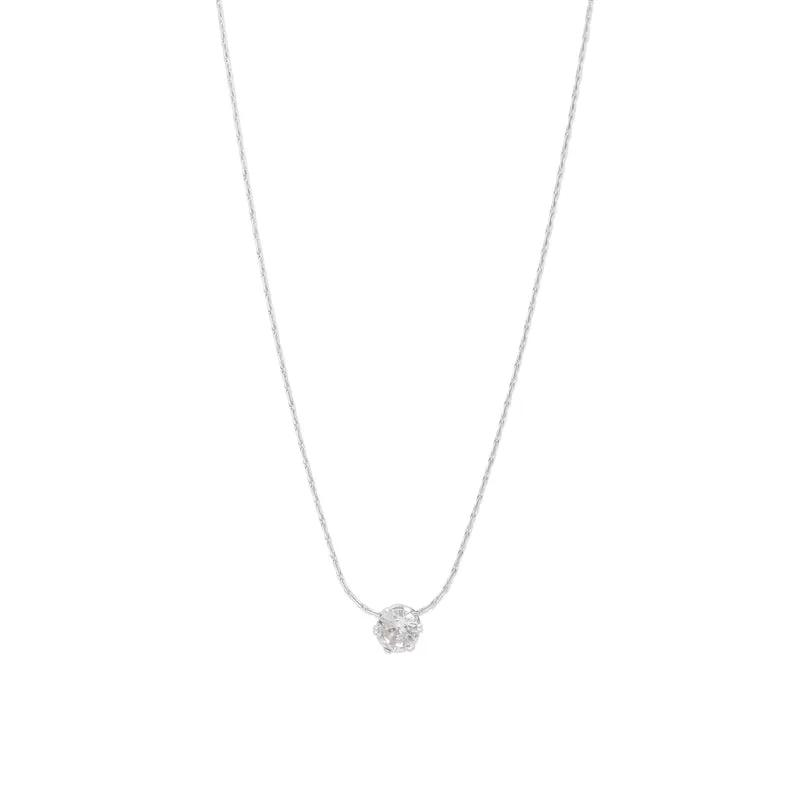 Lynne - Collier en cristal en acier inoxydable
