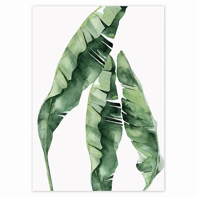 plante tropicale moderne affiche toile décoration murale scandinave