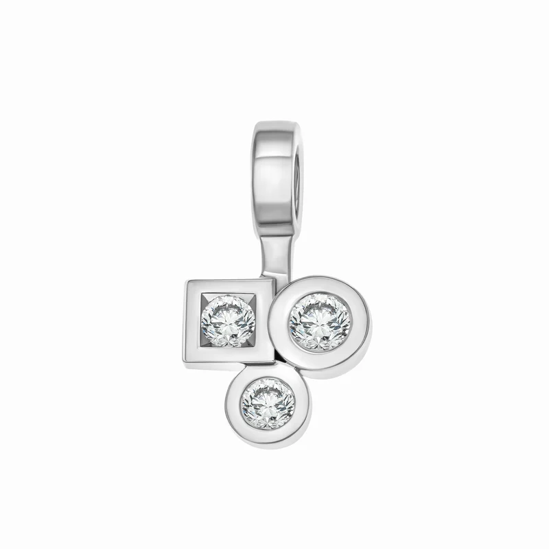 Pendentif Marélie Trilogie diamants en or