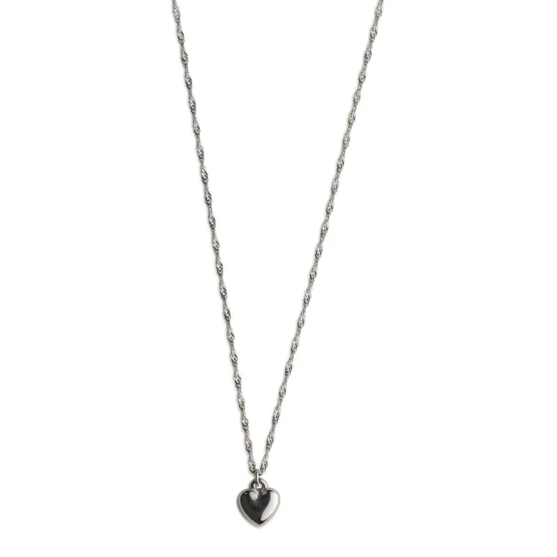 Julie - Collier Classique Cœur Suspendu Acier Inoxydable