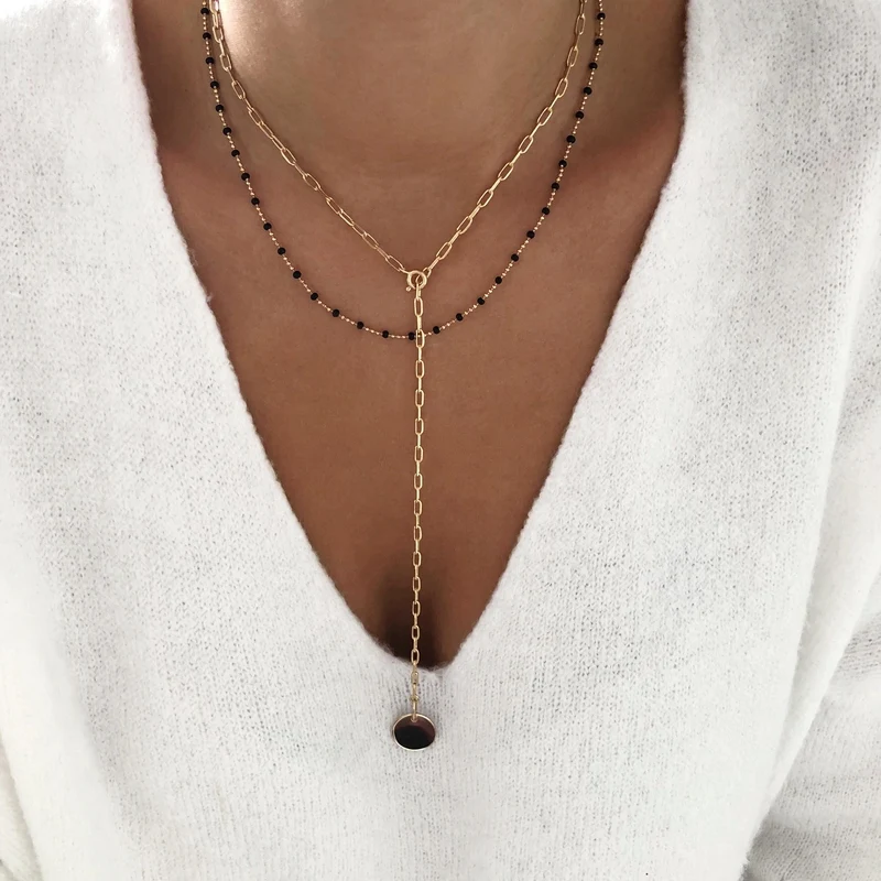 Collier "Julyne" plaqué or