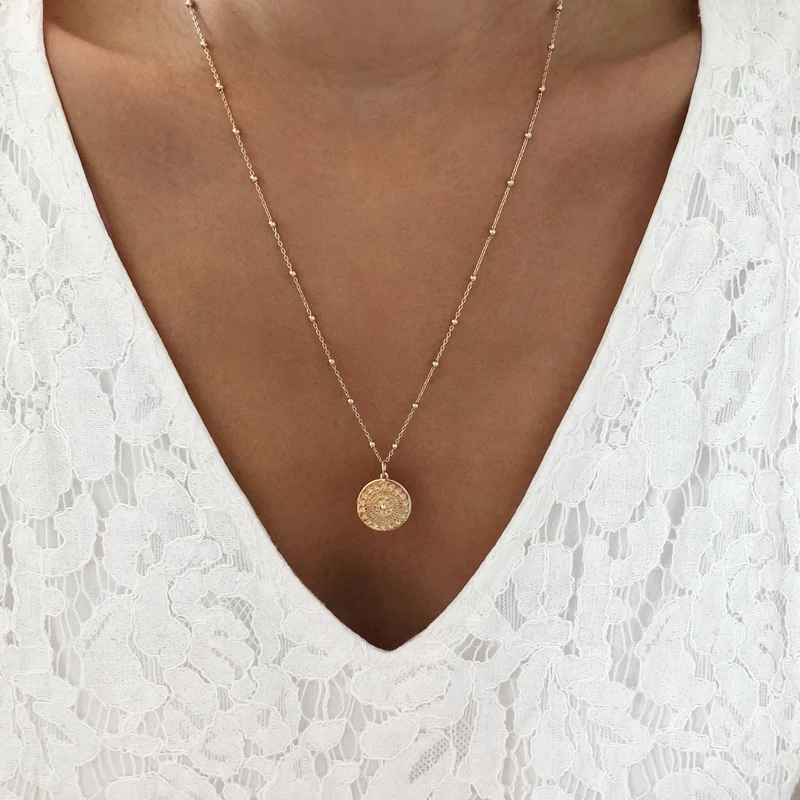 Collier "Assia" plaqué or